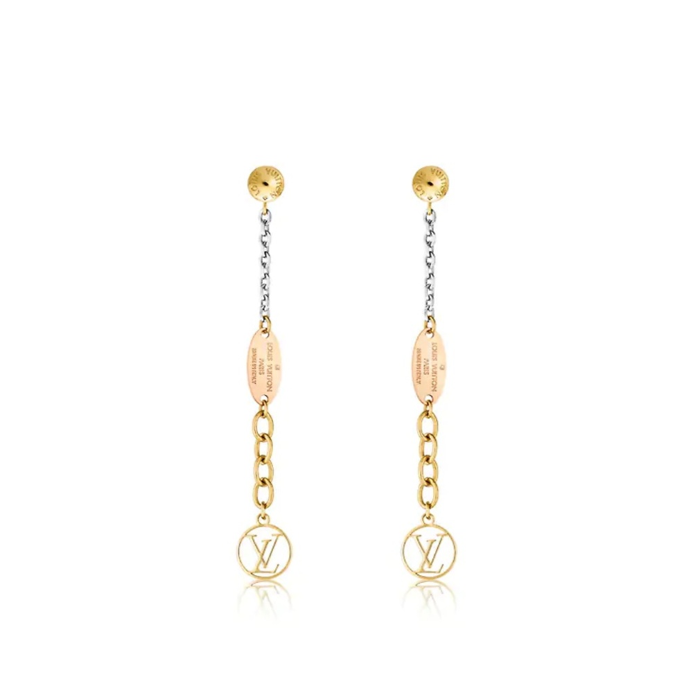 Louis Vuitton logomania earrings